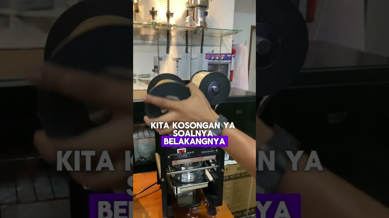 TUTORIAL pasang plastik cup sealer semi otomatis powerpack #cupsealer #semiotomatis #kapsiler
