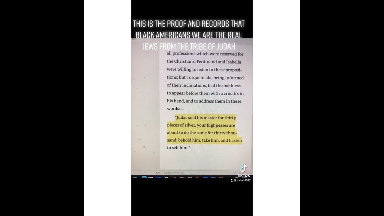Proof That black Americans are the real tribe of Judah Israelite news