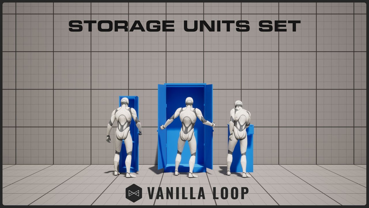 Storage Units Set | Showcase | Ready-To-Use Game Animations