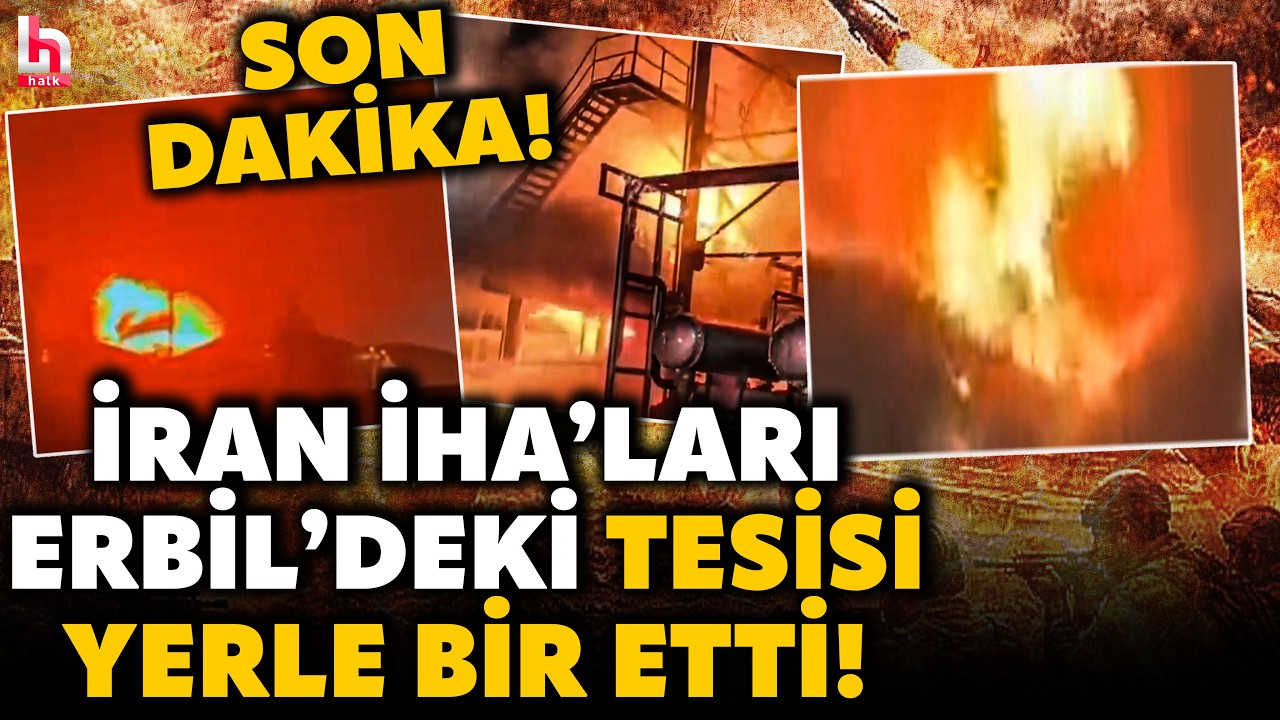 SON DAKİKA! ERBİL CEHENNEME DÖNDÜ! İran İHA'ları petrol tesisini yerle bir etti! Bölge ateş altında!
