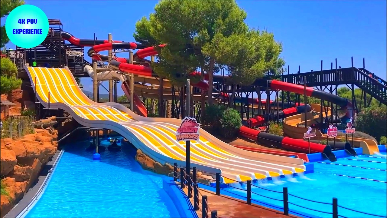 Western Waterpark Mallorca all slides on ride POV