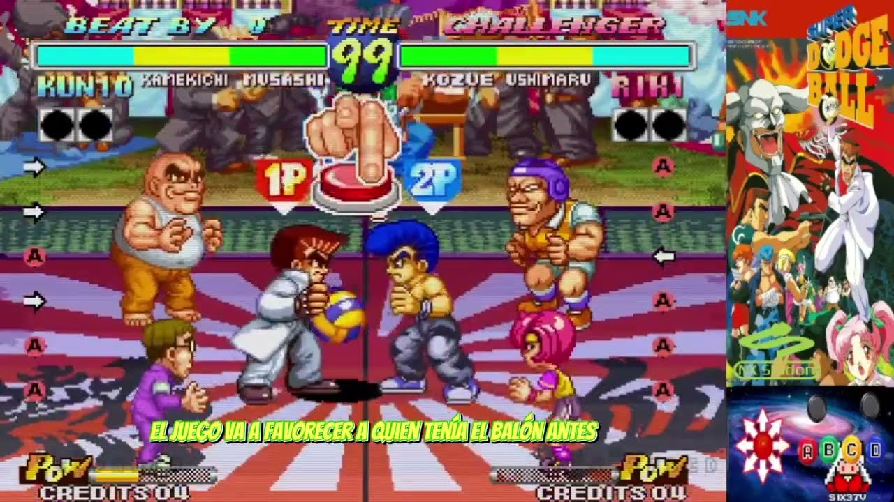Mas que solo un juego de QUEMADOS || Comandos de SUPER DODGE BALL [ARCADE]
