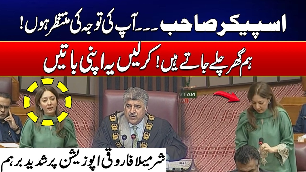 Sumaila Farooqi Angrey with Opposition |  National Assembly Session | City42