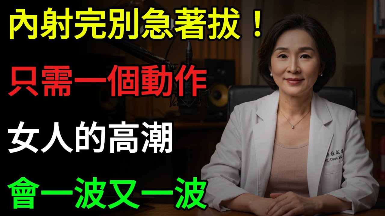 內射完別急著拔出來！只需要做這個動作，女人的高潮會一波又一波！