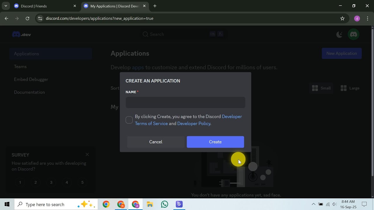 Как создать токен бота Discord