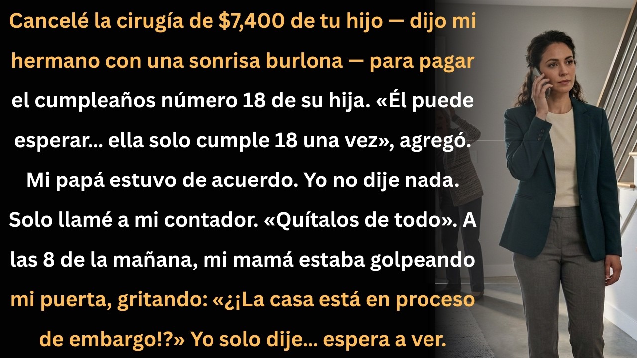 Cancelé la cirugía de mi hijo y mi familia no sabía lo que pasaría después.