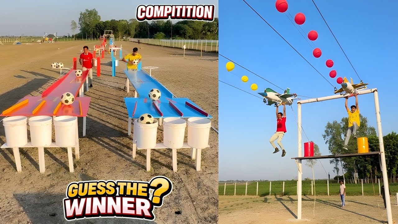 Football Match with Balloon Bursting Race 🔥| The Ending Will Shock Everyone 😱/ Sahil Challenge 
