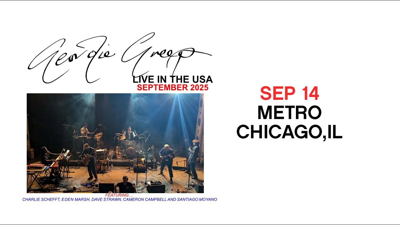 Geordie Greep - Live 9/14/25 in Chicago, Illinois at Metro [Full Concert]