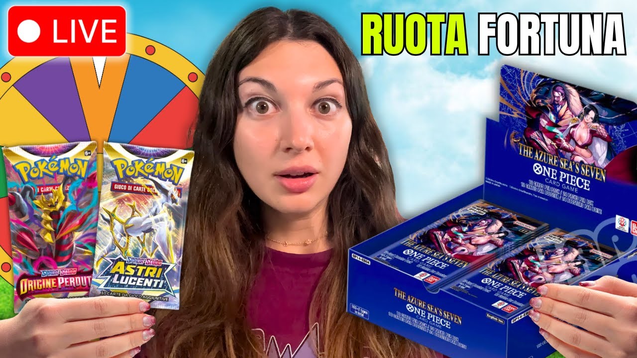 APRO ONE PIECE OP14-EB04 E I PACCHETTI POKEMON RARI CON LA RUOTA DELLA FORTUNA