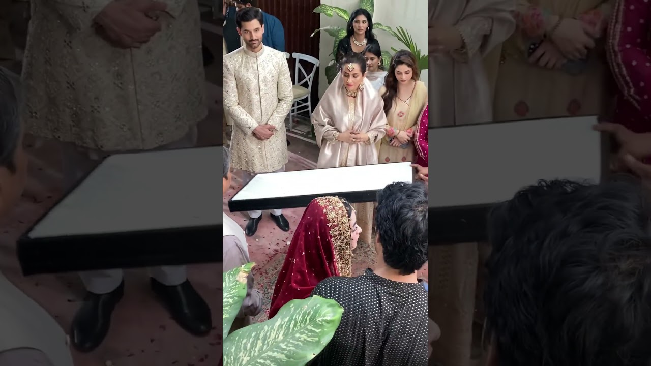 Minsa  malik and Mirza Zain Baig wedding scene #shorts#mirzazainbaig#minsamalik#ytshorts#youtube