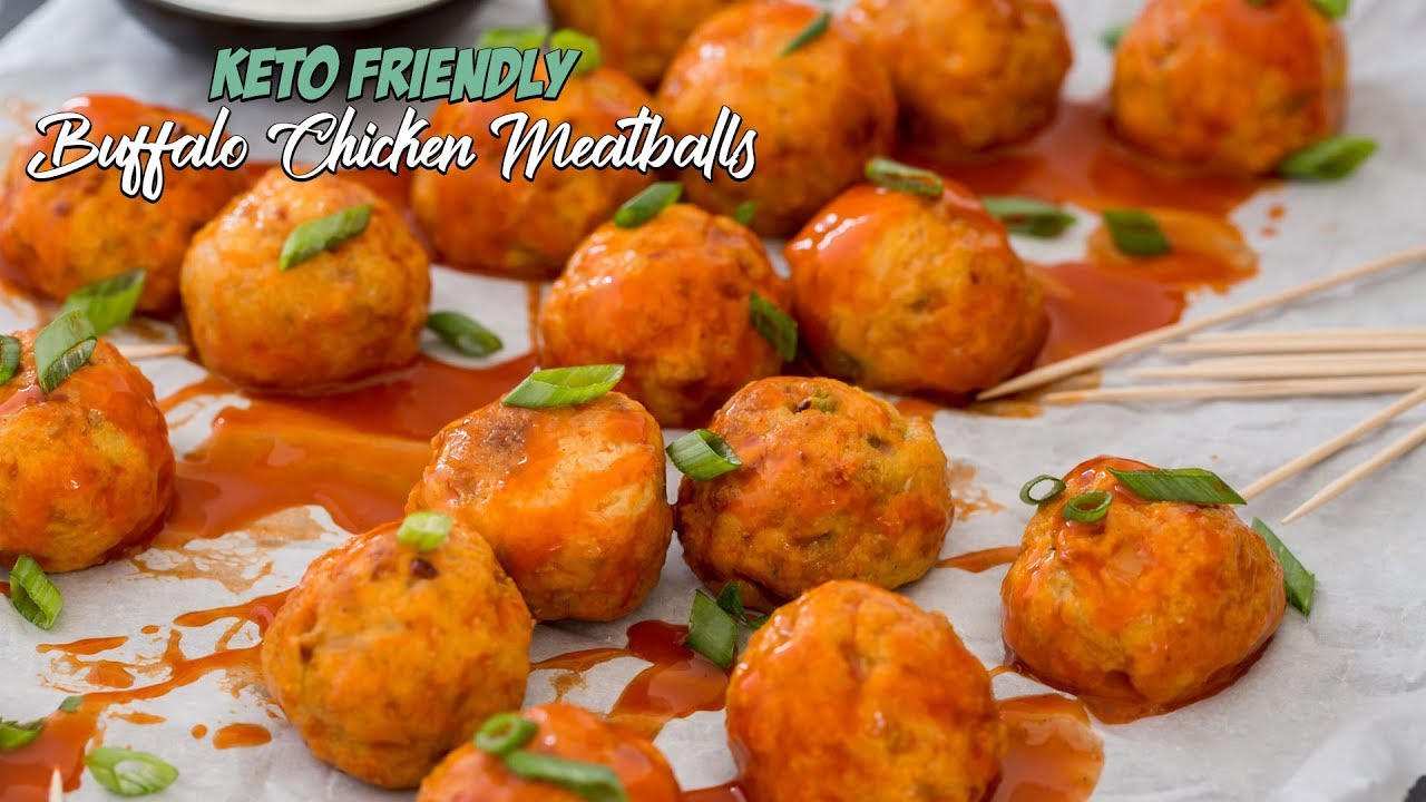 How to Make Buffalo Chicken Meatballs | Easy Keto Recipe