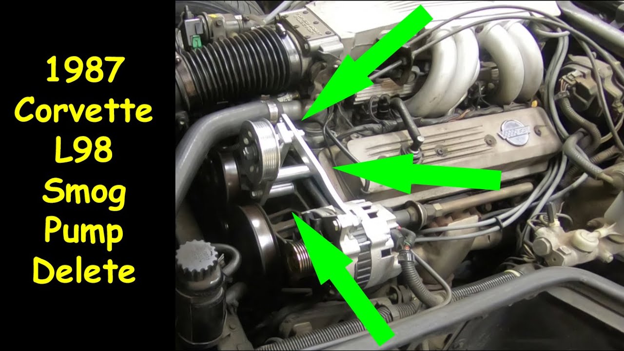 Удаление Smog Pump на моем Corvette 1987 года