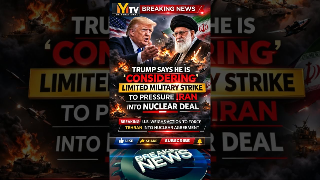 President Trump Weighs Limited Military Strike on Iran to Pressure Nuclear Deal #Trump #Iran