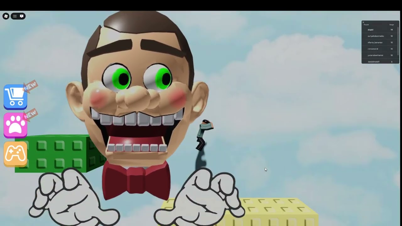 me playing Mr. funny dummy