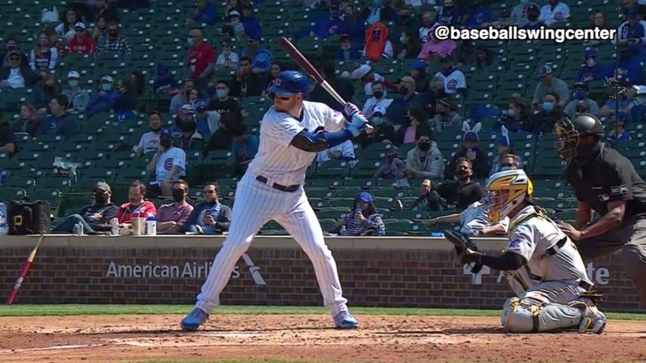 Ian Happ Left Side Homerun Swing - 2021 HR #1