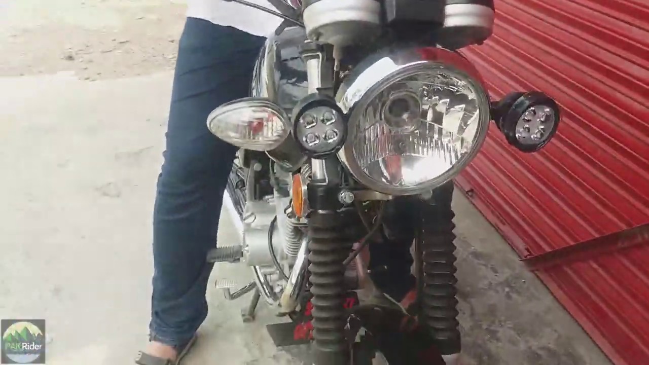SUZUKI GS 150 MODIFICATIONS WITH LED LIGHTS | SUZUKI GS 150 | YAMAHA YBR | CG 125. DIY |