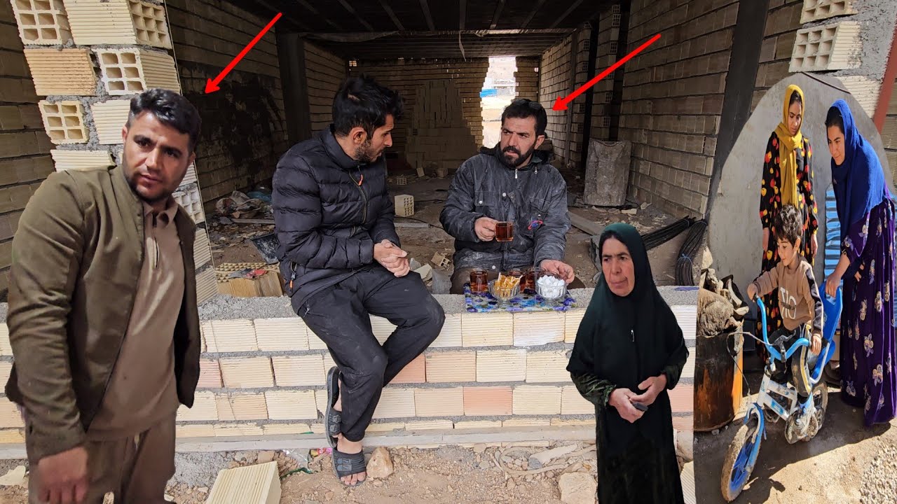 The start of the building electrification project in Zahra's nomadic family