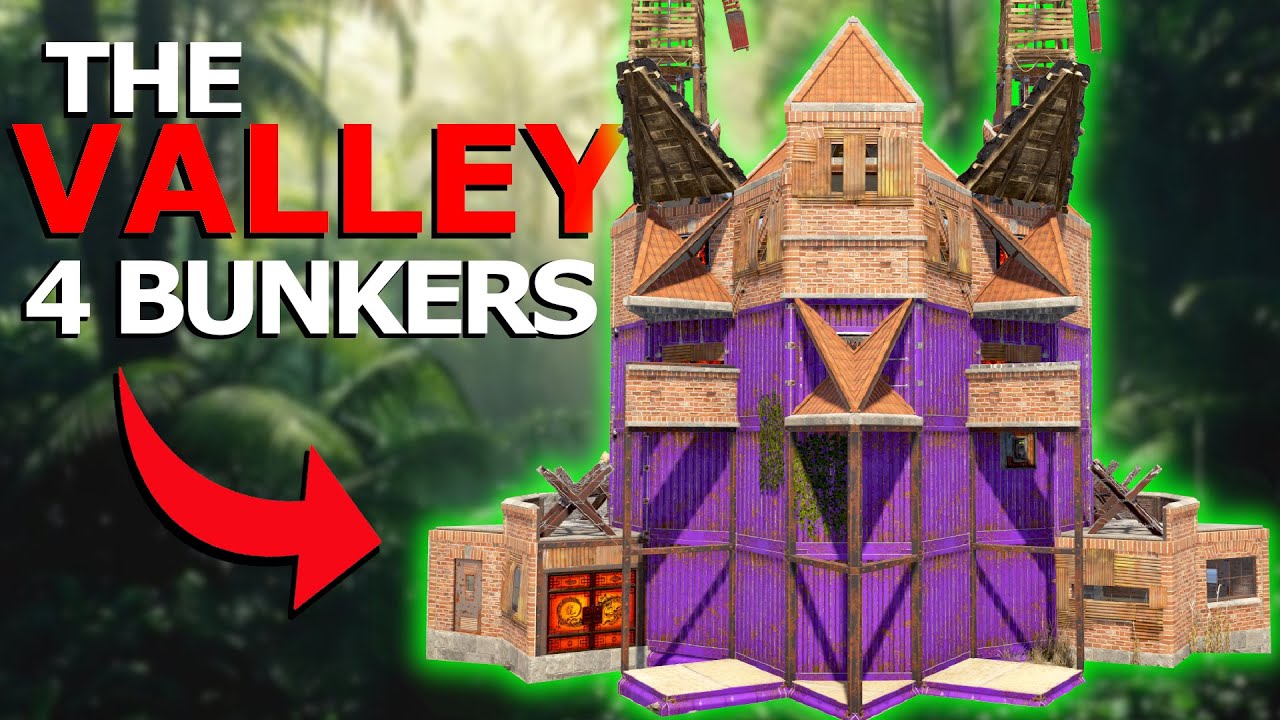 The VALLEY - *4 BUNKERS* - Solo/Duo - Best Rust Base Design 2026