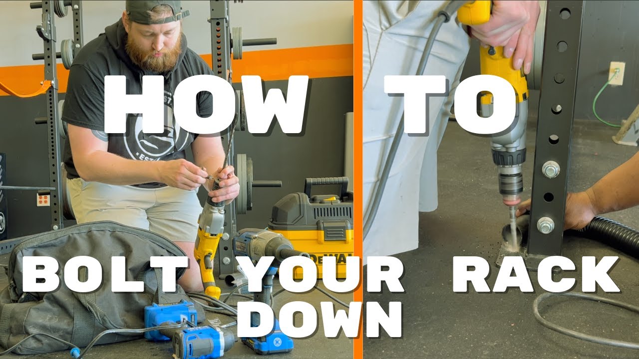How to bolt your Bells of Steel Power Rack to a Concrete floor, Including what tools to buy!