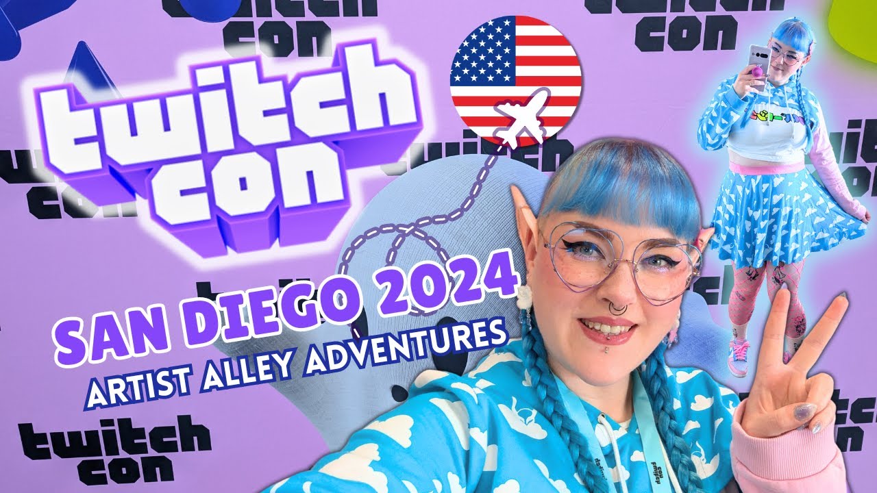 TwitchCon San Diego 2024 — стример из Великобритании, освещающий искусство в США🎨 #twitchcon2024