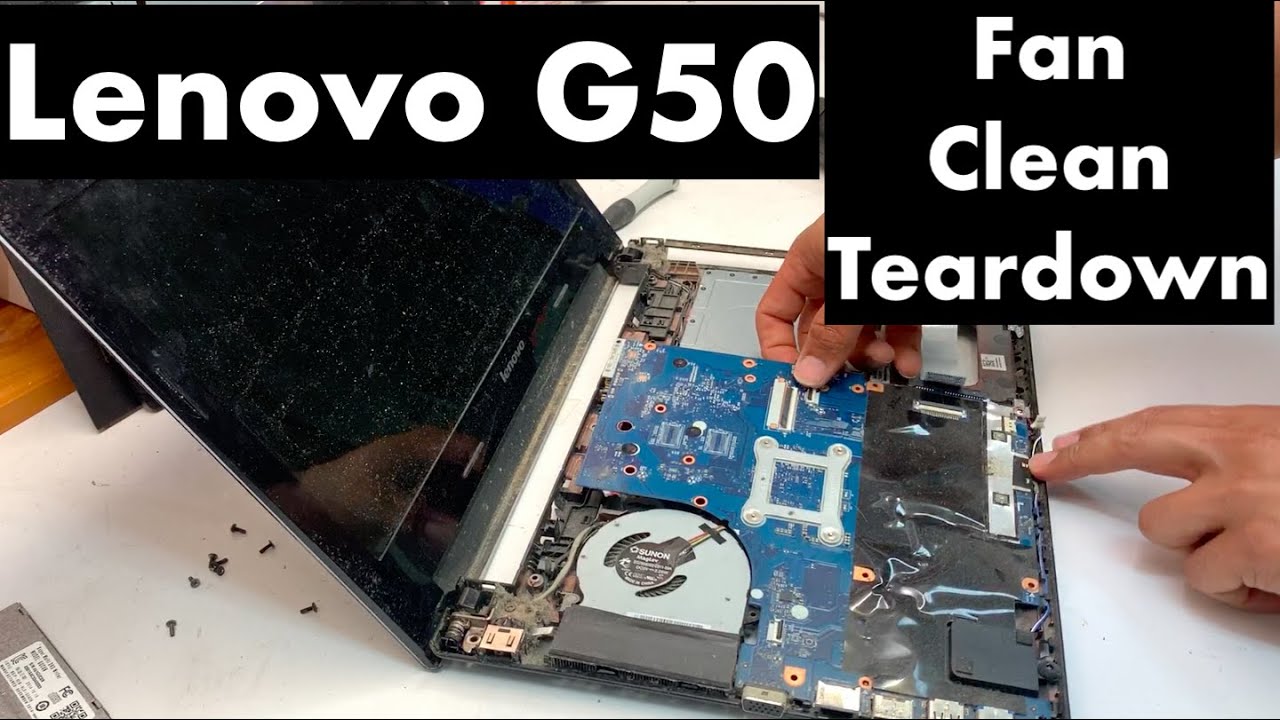Очистка и разборка вентилятора охлаждения процессора Lenovo G50
