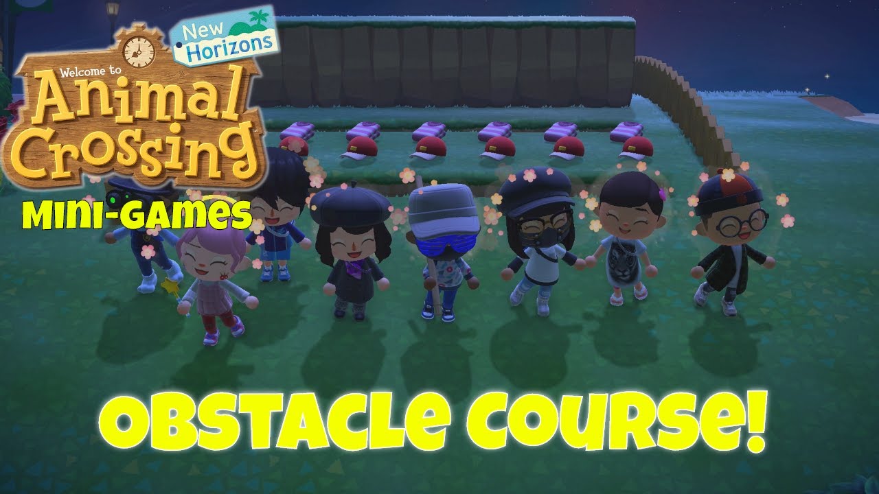 Animal Crossing Obstacle Course! | Animal Crossing New Horizons Mini-Games
