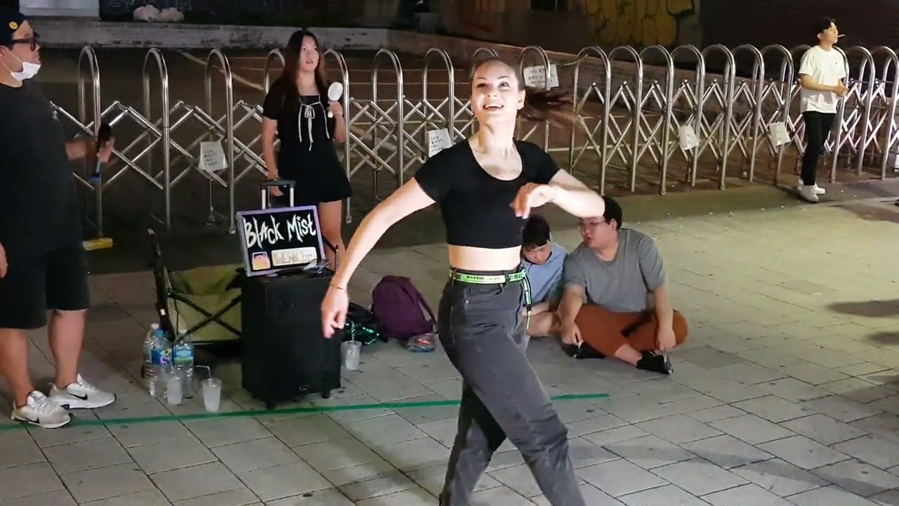 20220727 hongdae busking 댄스팀 블랙미스트(BLACK MIST) 04 - BTBT _ B.I, Soulja Boy