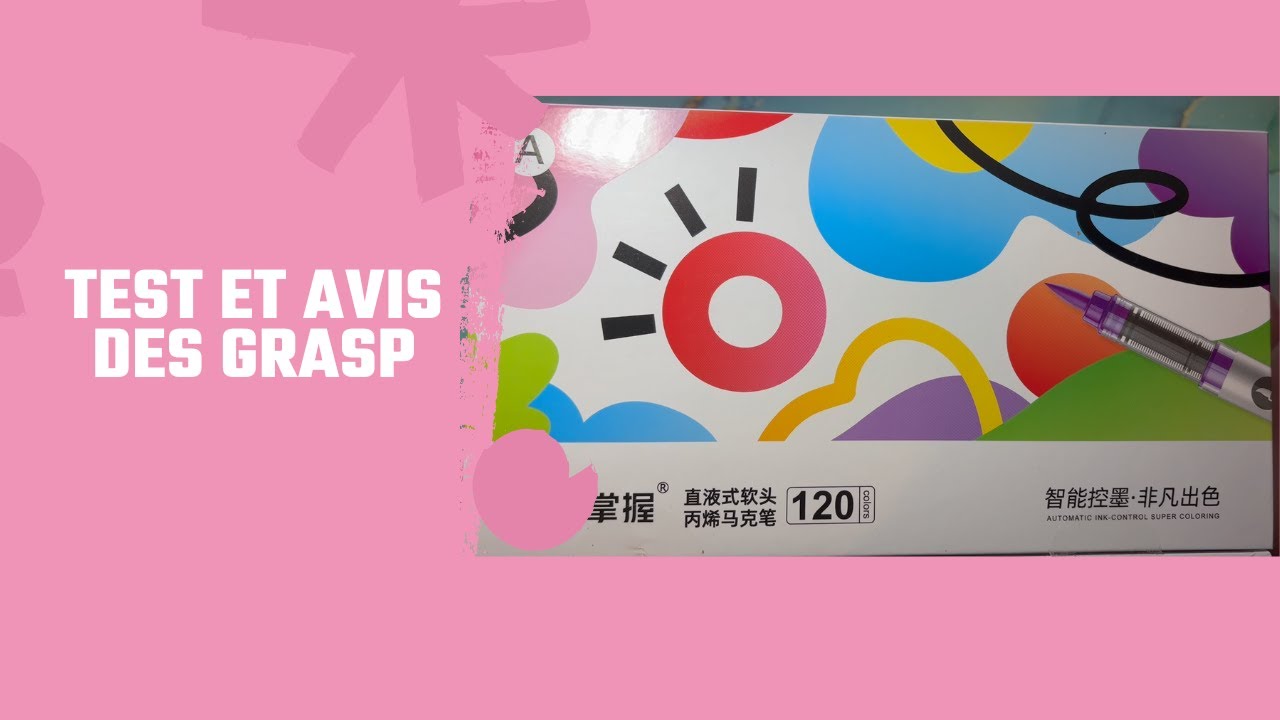 test et avis sur les feutres acrylique grasp