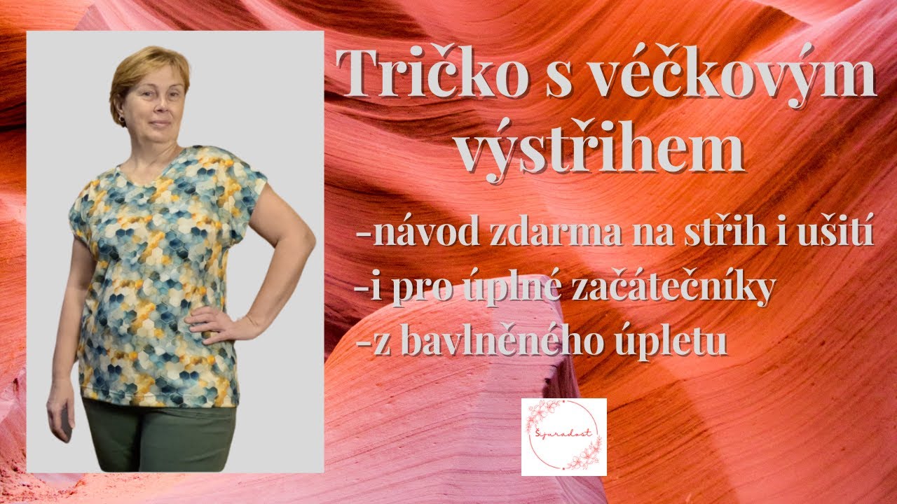 Tričko s véčkem-návod na ustřižení a ušití jednoduchého trička, i pro úplné začátečníky