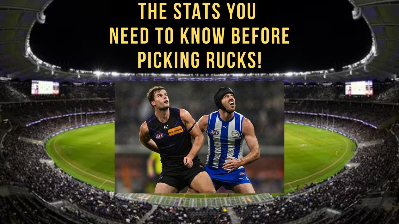 THE STATS YOU NEED TO KNOW BEFORE PICKING RUCKS! AFL   SUPERCOACH 2026