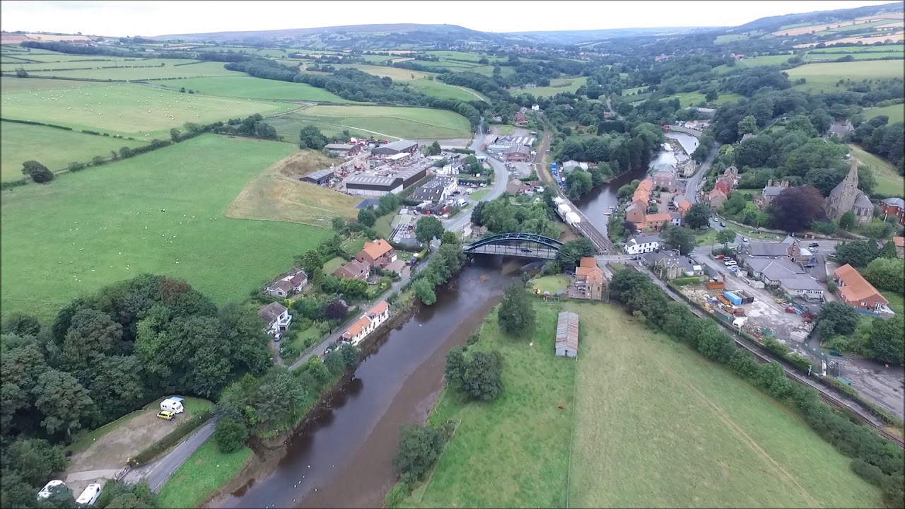 Ruswarp near whitby North yorkshire on the river Esk
