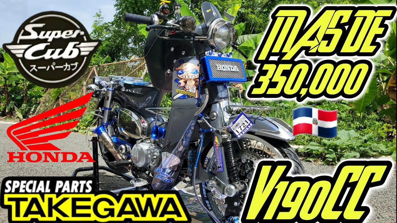 Más de 350,000 🇩🇴 armando proyecto honda super cub modificado con maquina vini 190cc