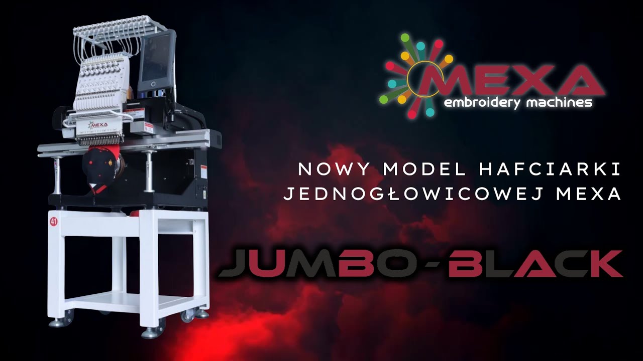 Nowość! Hafciarka przemysłowa MEXA JUMBO-BLACK 🔥
