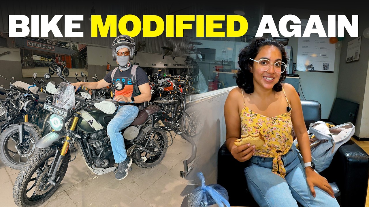 Final Modification before our LONG BIKE RIDE🏍️