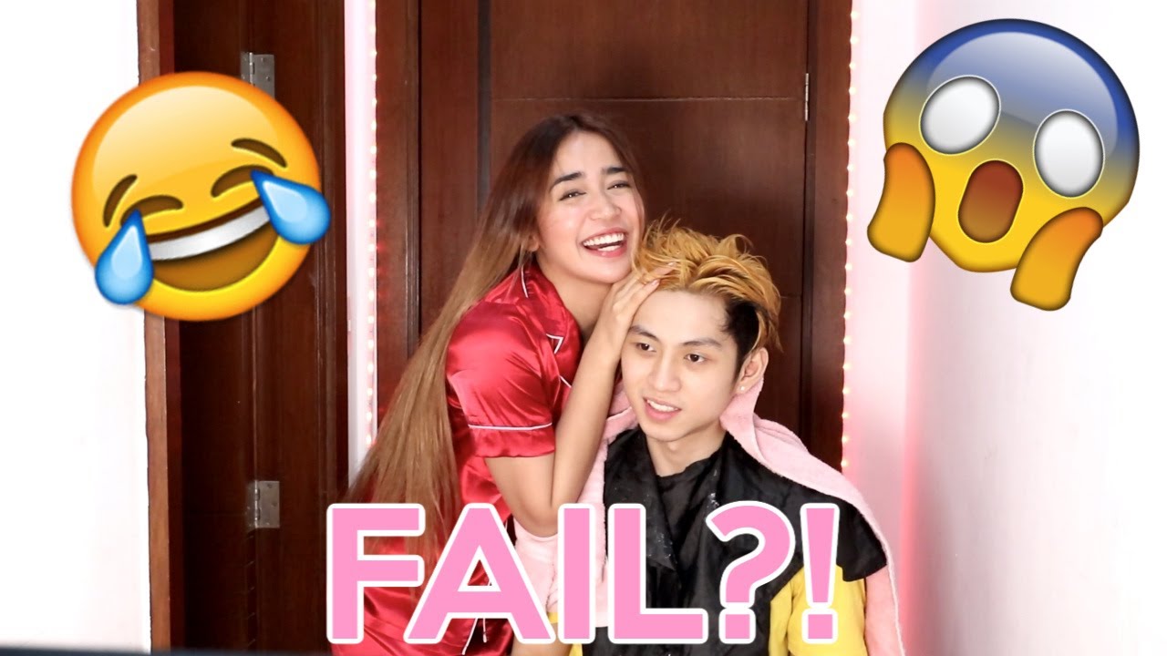 BLEACHING MY BOYFRIEND'S HAIR! (HINDI NYA NAGUSTUHAN?)