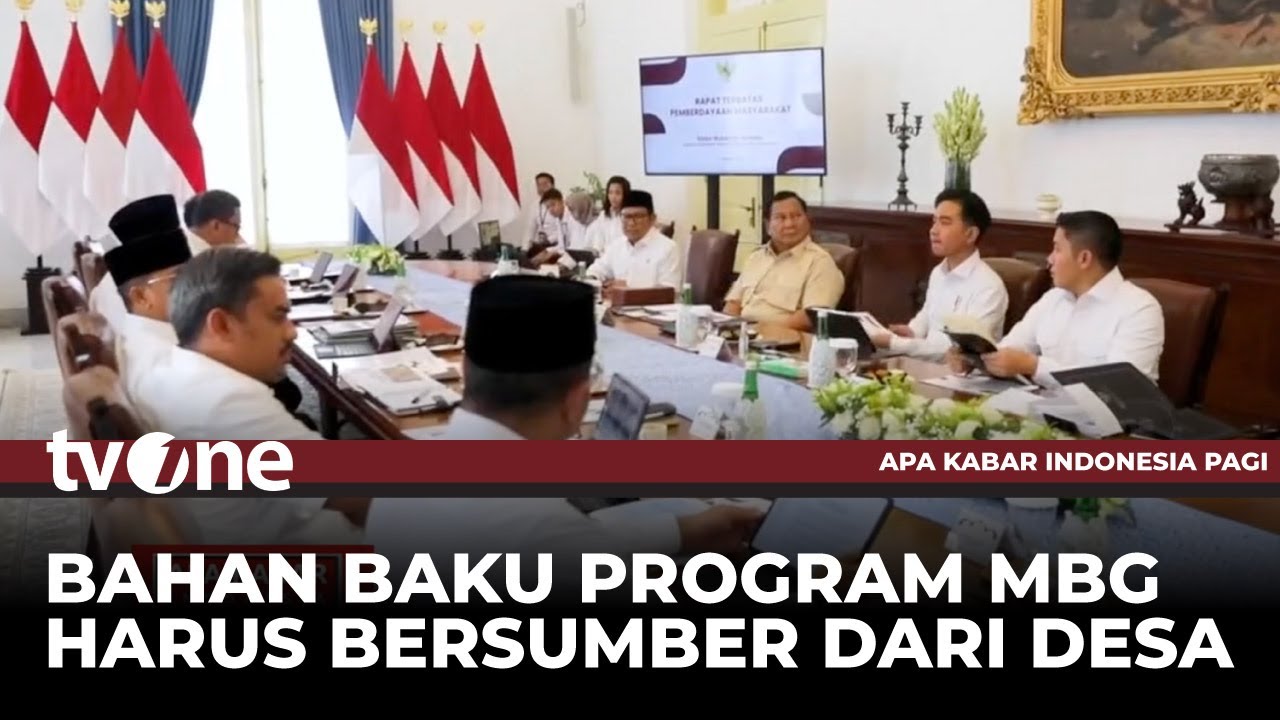 Prabowo Instruksikan Bahan Baku Program MBG Bersumber dari Desa | AKIP tvOne