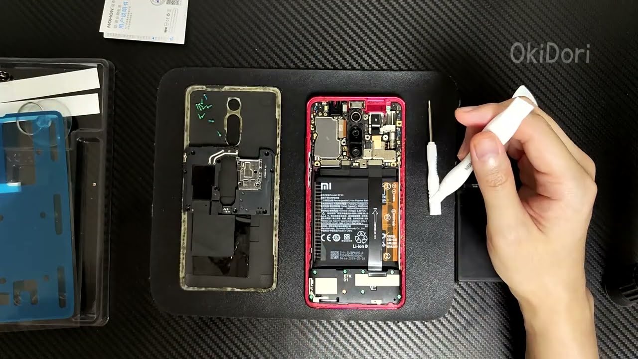 샤오미 핸드폰 배터리 자가수리 노혼배터리 교체 작업 Redmi K20 Pro Battery Replacement
