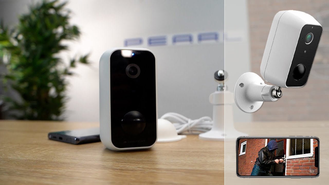 Caméra de surveillance d'extérieur sur batterie - connectée & Full HD IPC-670 VisorTech [PEARLTV.FR]