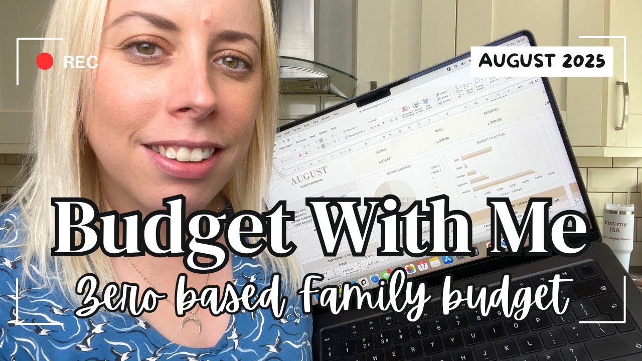 BUDGET WITH ME - Zero based household budget | August budget for our family of 4! Money Saving Mum.