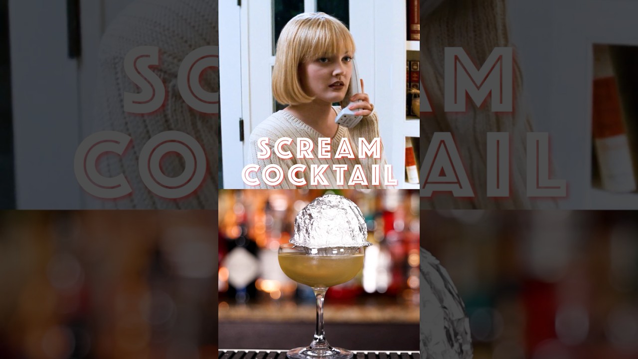 Brown Butter Fat Wash Martini! Popcorn cocktail inspired by SCREAM!