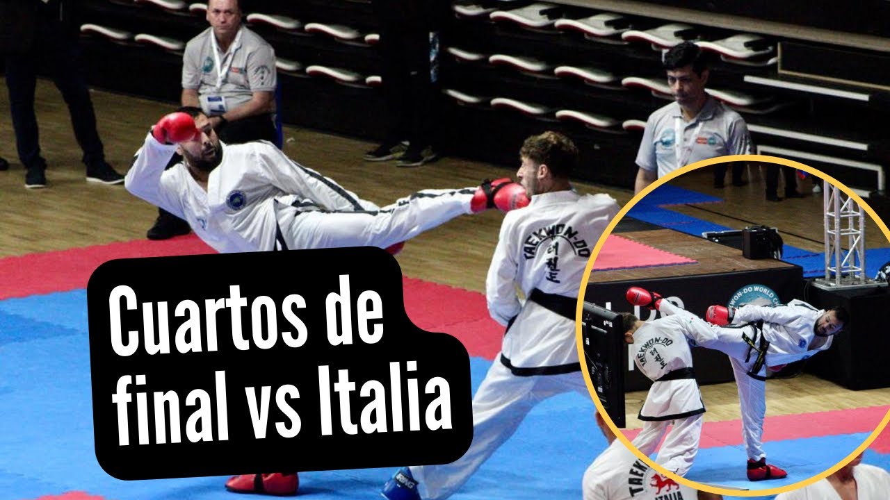 TaekwonDo ITF-Mundial Ámsterdam 2022 -1/4 Final Adultos +82kg - Facundo Jimenez vs Francesco Caiazzo
