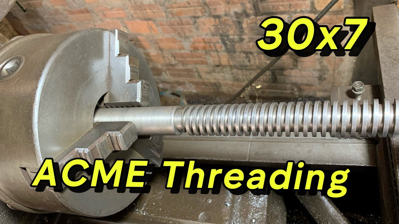 Machining a Lead Screw! - Mastering Single Point ACME Threading@Abom79
