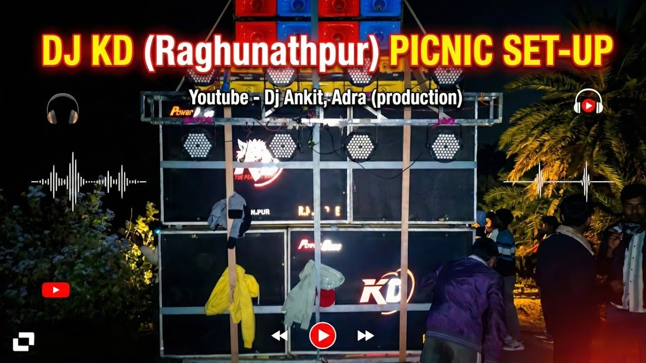 “DJ KD Rugunathpur Picnic Setup 🔊 Full Power Sound!”#DJKD #viralvideo #djserzen 