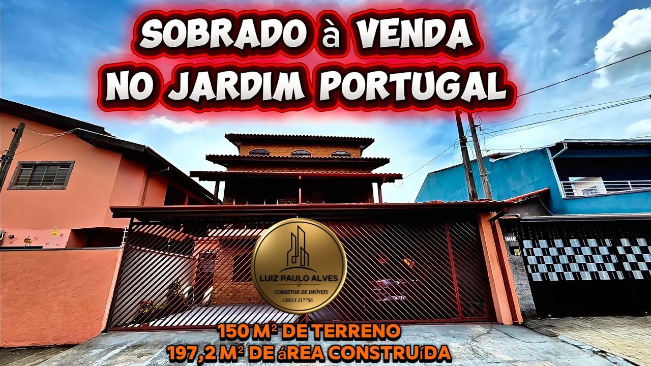 🏡 Sobrado 4 dormitórios, 1 suíte à Venda no Jardim Portugal – São José dos Campos/SP