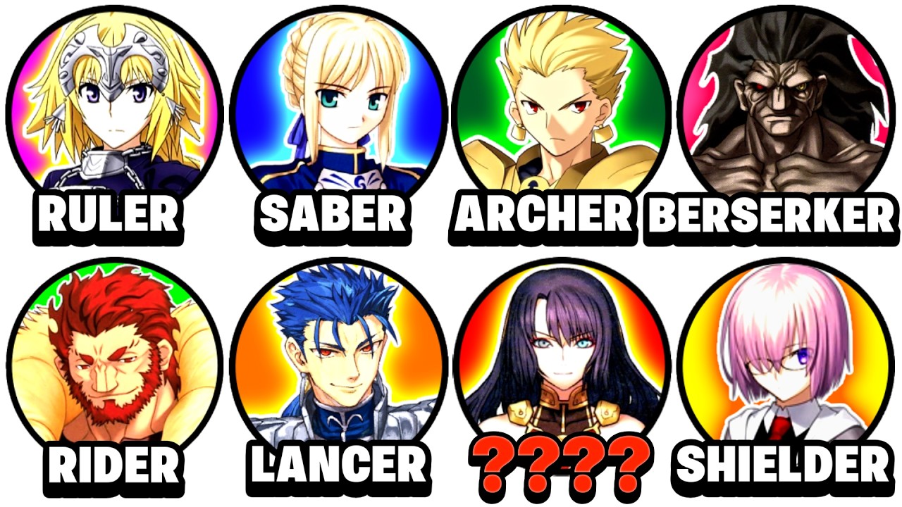 All Servant Classes In Fate