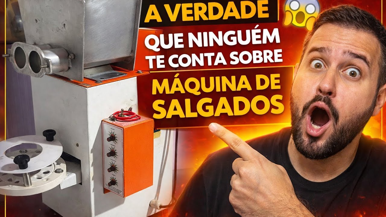 NÃO COMPRE MÁQUINA DE FAZER SALGADOS SEM SABER A VERDADE 