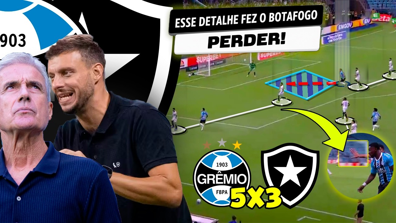 POR ISSO O BOTAFOGO PERDEU DE VIRADA PRO GRÊMIO! ANALISE POS JOGO BOTAFOGO X GRÊMIO