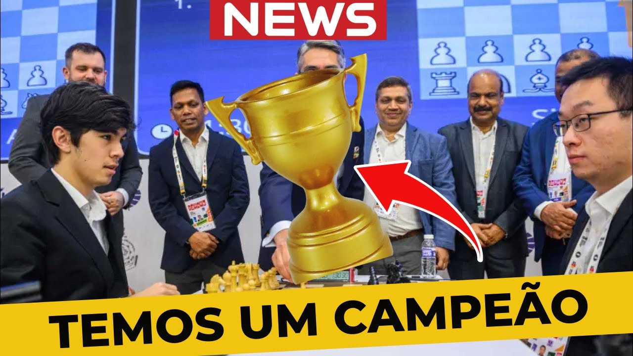 TERMINA  a Copa do Mundo de Xadrez e temos um CAMPEÃO