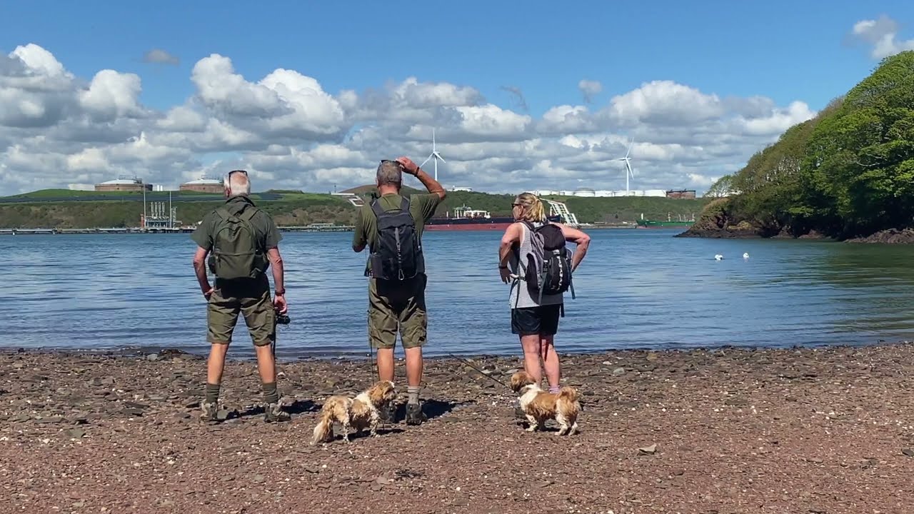 Angle to Pwllcrochan on the Pembrokeshire Coast in Wales - May 2024