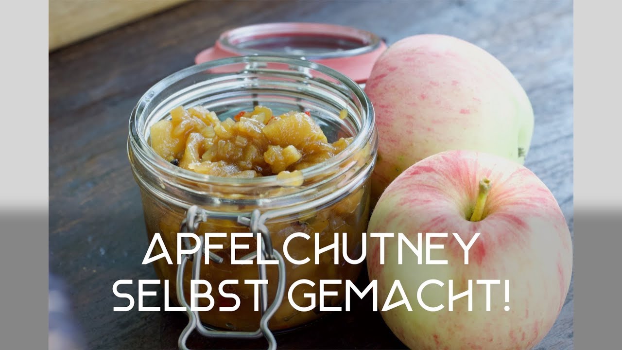 Apfelchutney mit Äpfeln aus dem Garten